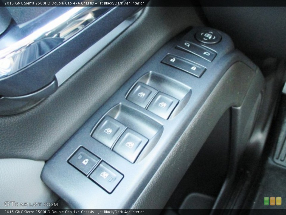 Jet Black/Dark Ash Interior Controls for the 2015 GMC Sierra 2500HD Double Cab 4x4 Chassis #96713539