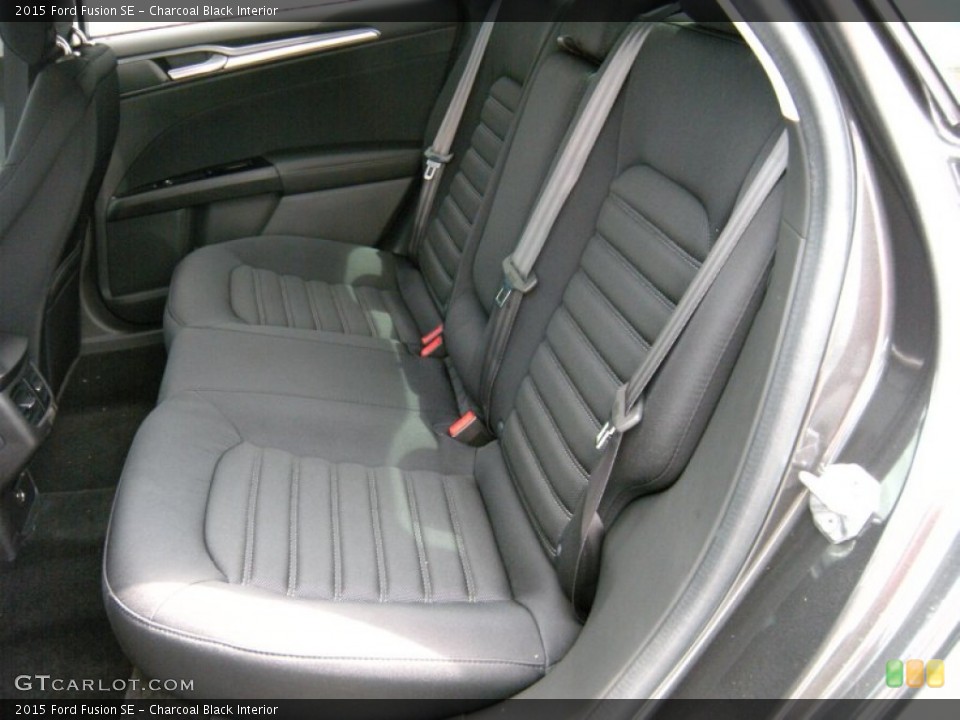 Charcoal Black Interior Rear Seat for the 2015 Ford Fusion SE #96714973