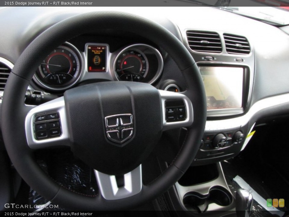 R/T Black/Red Interior Steering Wheel for the 2015 Dodge Journey R/T #96716818