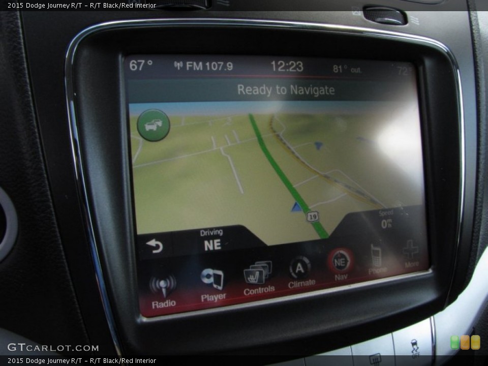 R/T Black/Red Interior Navigation for the 2015 Dodge Journey R/T #96716833