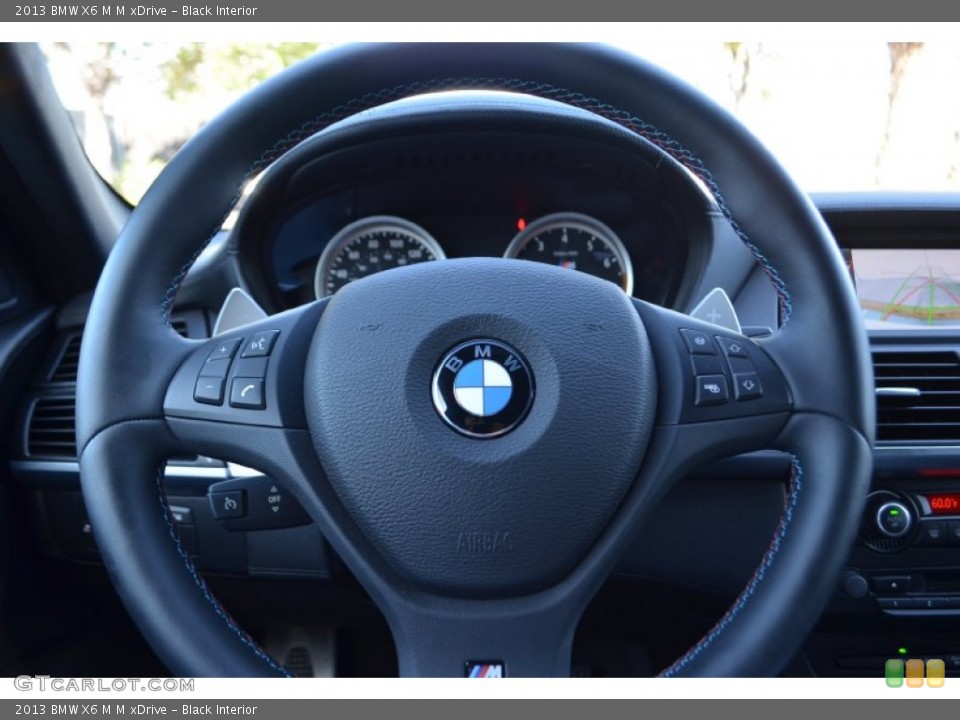 Black Interior Steering Wheel for the 2013 BMW X6 M M xDrive #96728371