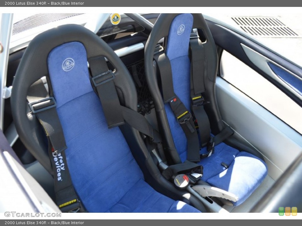 Black/Blue Interior Front Seat for the 2000 Lotus Elise 340R #96729751