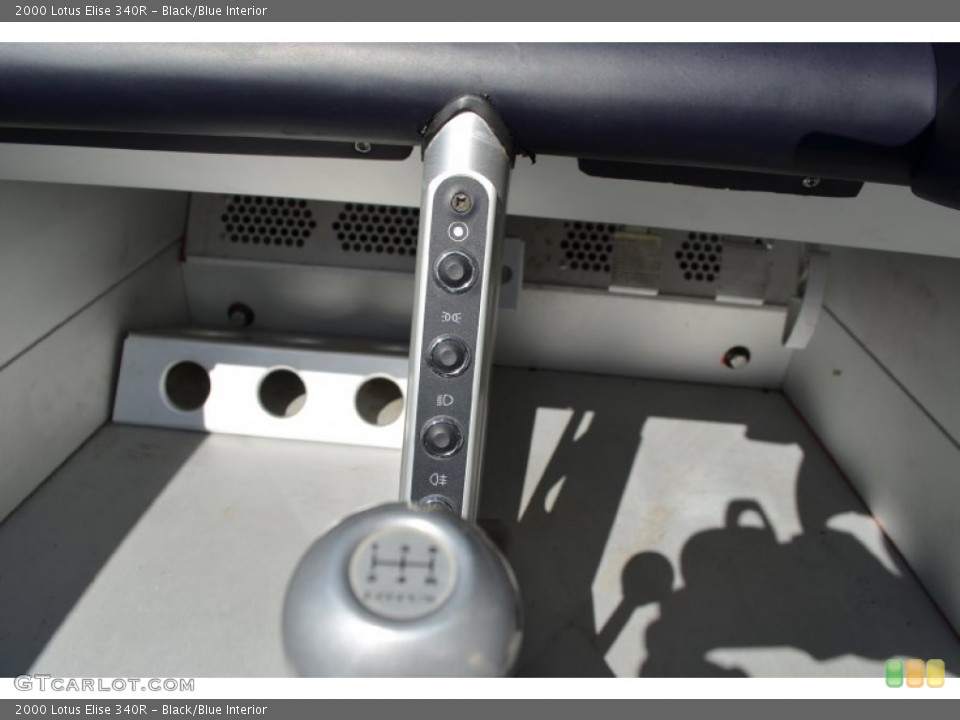 Black/Blue Interior Controls for the 2000 Lotus Elise 340R #96729775