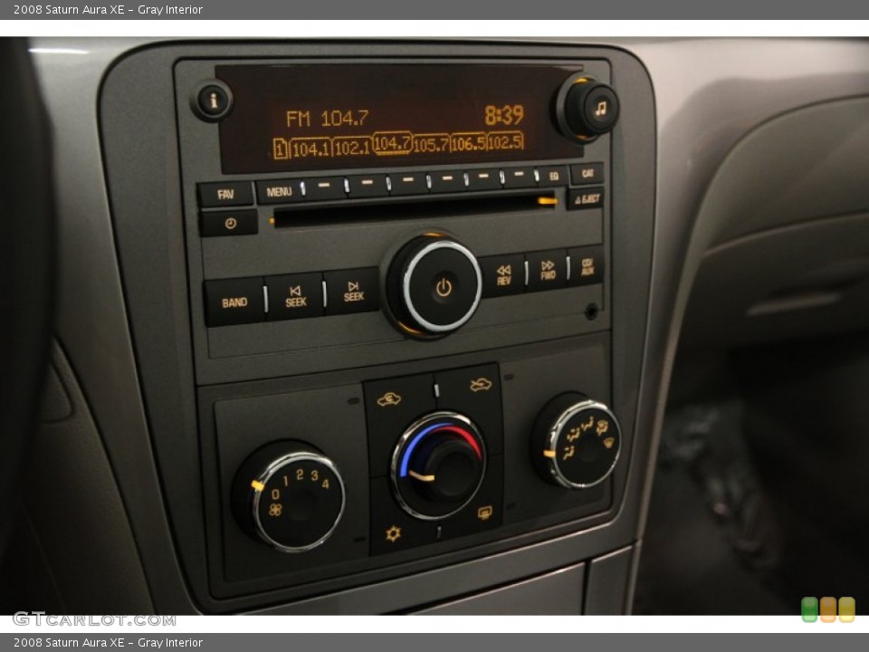Gray Interior Controls for the 2008 Saturn Aura XE #96735271
