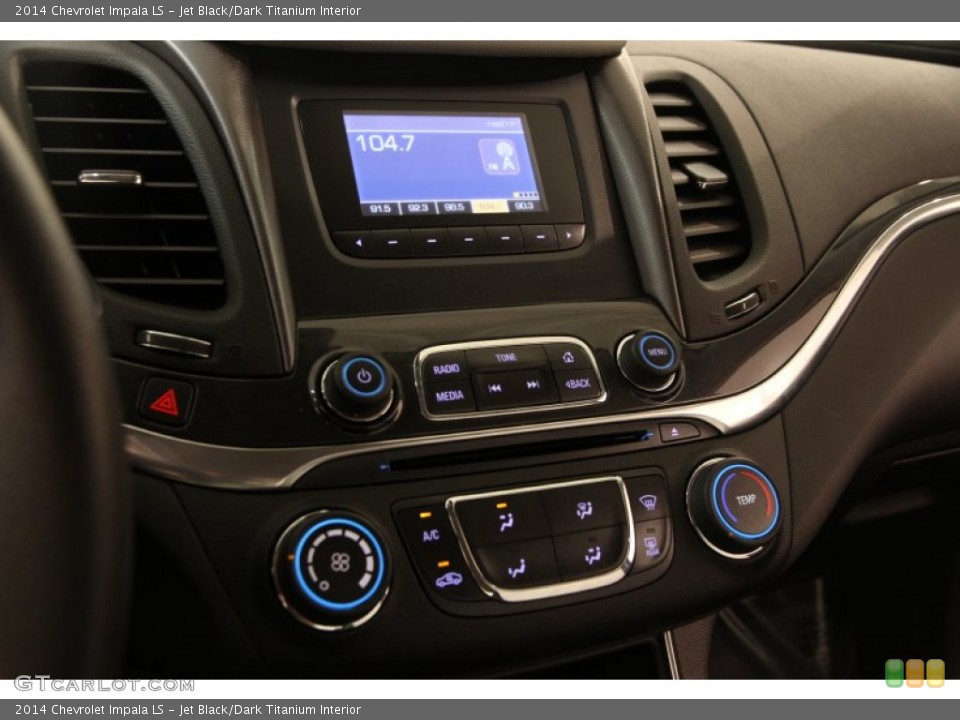 Jet Black/Dark Titanium Interior Controls for the 2014 Chevrolet Impala LS #96738097