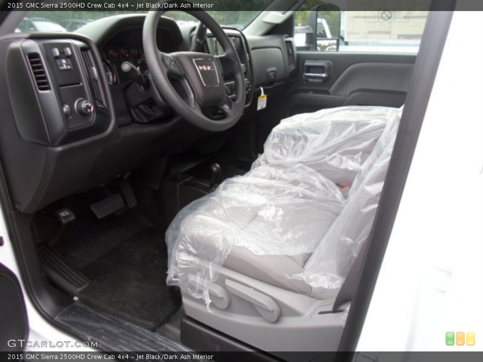 Jet Black/Dark Ash Interior Front Seat for the 2015 GMC Sierra 2500HD Crew Cab 4x4 #96742615