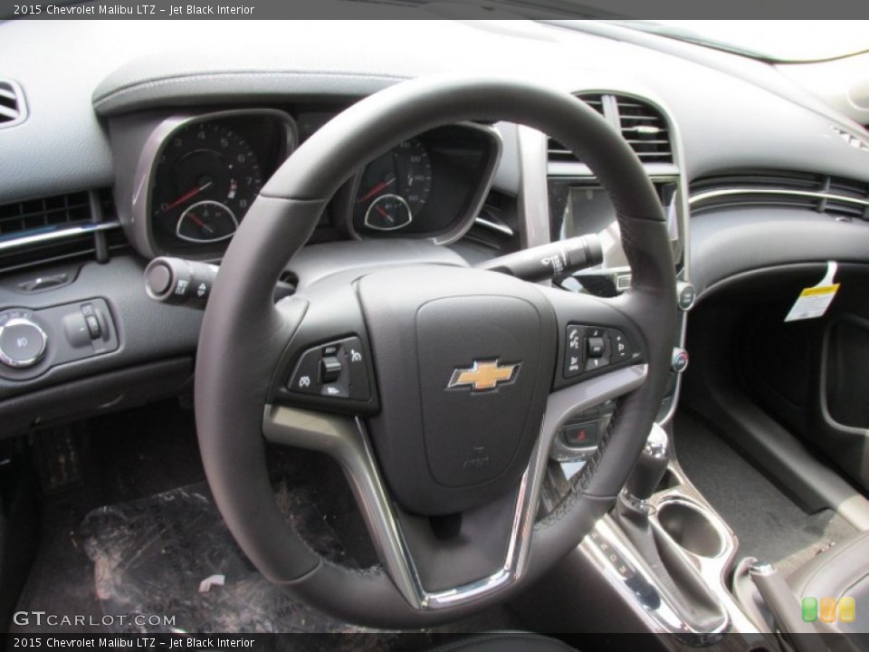 Jet Black Interior Steering Wheel for the 2015 Chevrolet Malibu LTZ #96743743