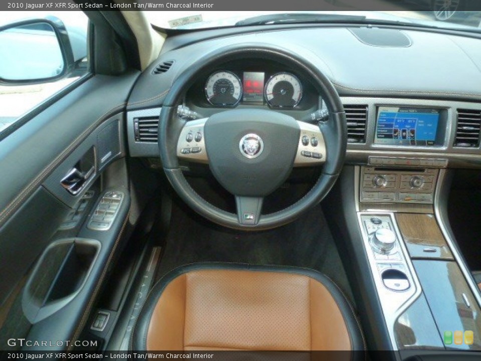 London Tan/Warm Charcoal Interior Dashboard for the 2010 Jaguar XF XFR Sport Sedan #96744019