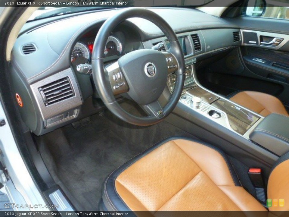 London Tan/Warm Charcoal Interior Photo for the 2010 Jaguar XF XFR Sport Sedan #96744160
