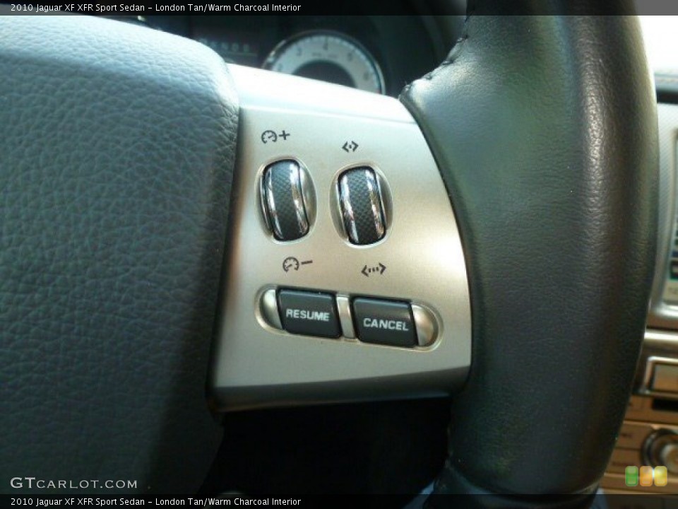 London Tan/Warm Charcoal Interior Controls for the 2010 Jaguar XF XFR Sport Sedan #96744256