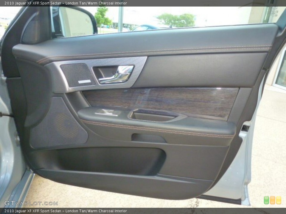 London Tan/Warm Charcoal Interior Door Panel for the 2010 Jaguar XF XFR Sport Sedan #96744706