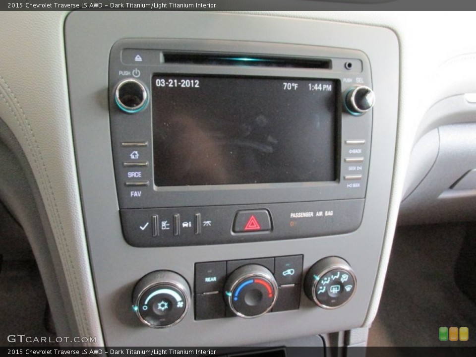 Dark Titanium/Light Titanium Interior Controls for the 2015 Chevrolet Traverse LS AWD #96745279