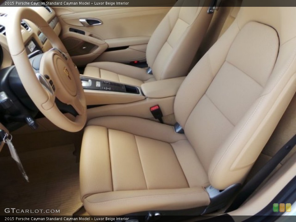 Luxor Beige Interior Front Seat for the 2015 Porsche Cayman  #96745426