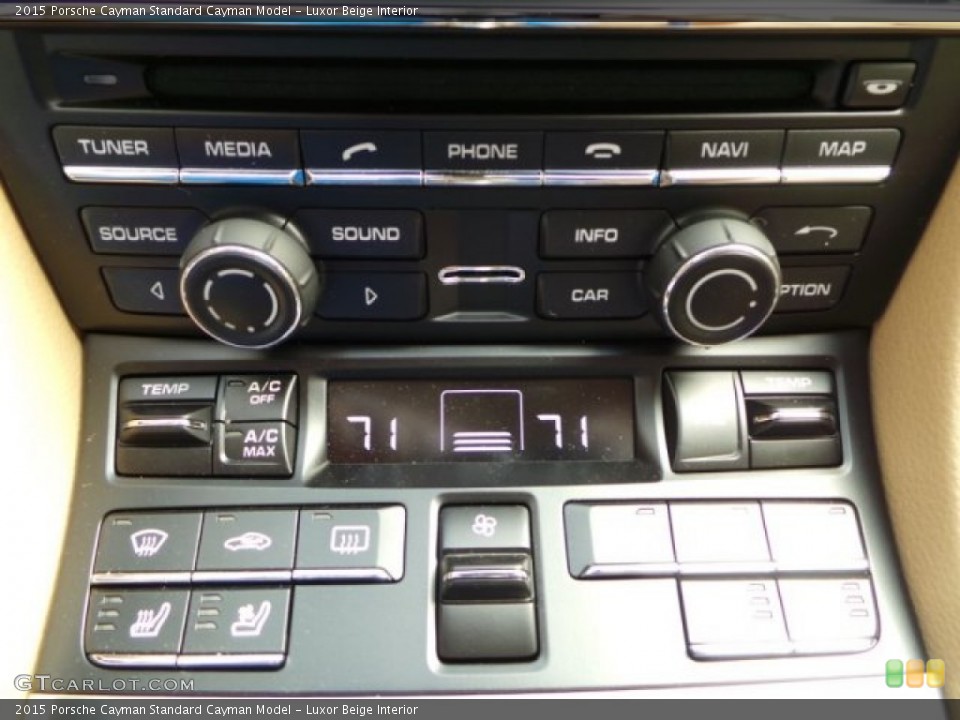 Luxor Beige Interior Controls for the 2015 Porsche Cayman  #96745558