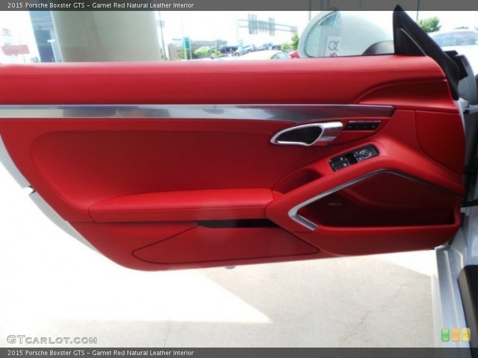 Garnet Red Natural Leather Interior Door Panel for the 2015 Porsche Boxster GTS #96746011