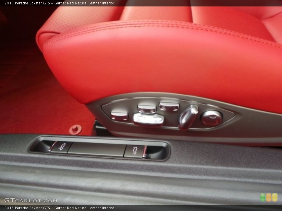 Garnet Red Natural Leather Interior Controls for the 2015 Porsche Boxster GTS #96746119