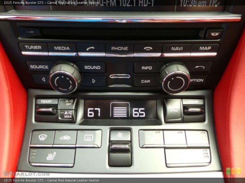 Garnet Red Natural Leather Interior Controls for the 2015 Porsche Boxster GTS #96746257