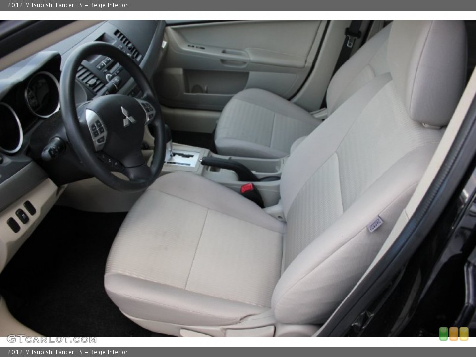 Beige Interior Front Seat for the 2012 Mitsubishi Lancer ES #96747425