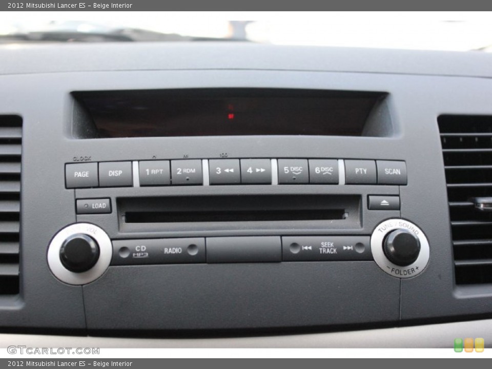 Beige Interior Audio System for the 2012 Mitsubishi Lancer ES #96747496