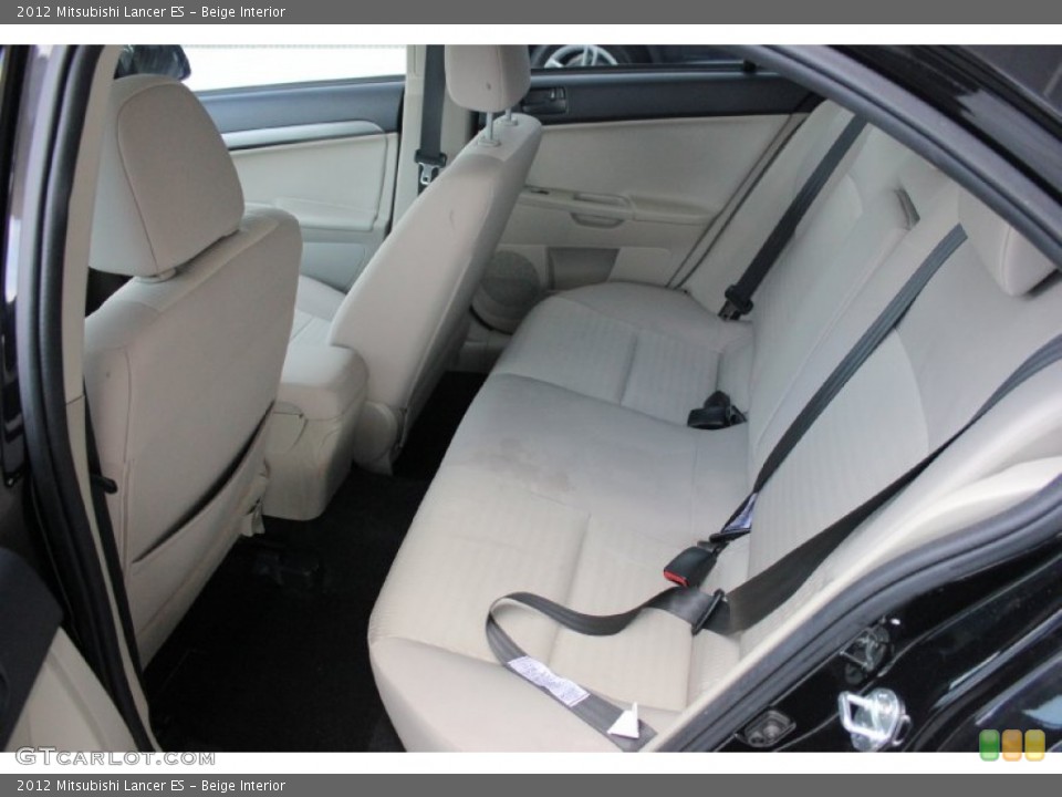 Beige Interior Rear Seat for the 2012 Mitsubishi Lancer ES #96747646