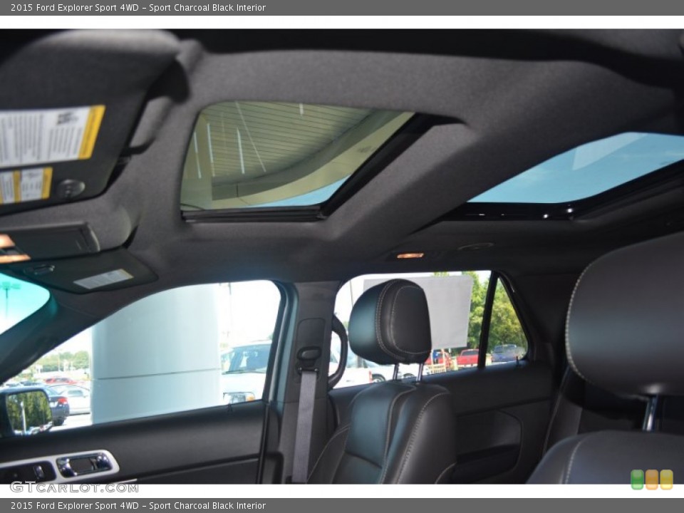 Sport Charcoal Black Interior Sunroof for the 2015 Ford Explorer Sport 4WD #96748147