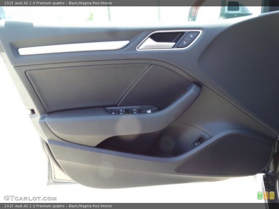 Black/Magma Red Interior Door Panel for the 2015 Audi A3 2.0 Premium quattro #96749242