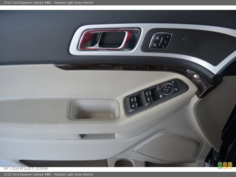 Medium Light Stone Interior Door Panel for the 2015 Ford Explorer Limited 4WD #96749413
