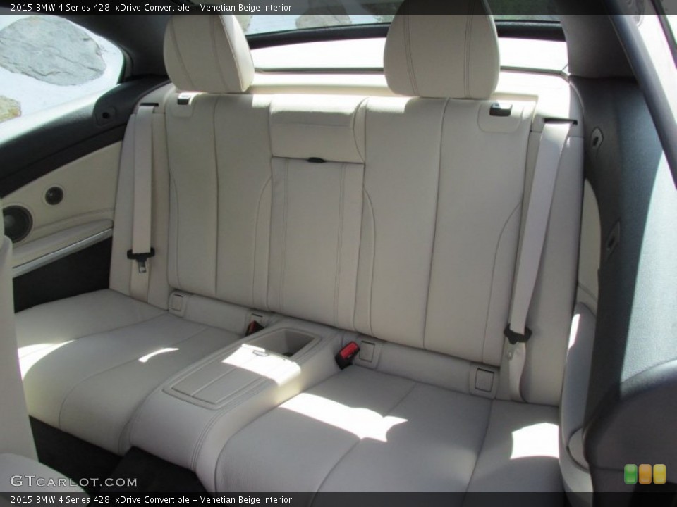 Venetian Beige Interior Rear Seat for the 2015 BMW 4 Series 428i xDrive Convertible #96771435