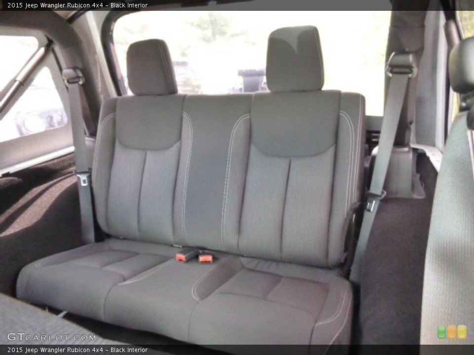 Black Interior Rear Seat for the 2015 Jeep Wrangler Rubicon 4x4 #96771548