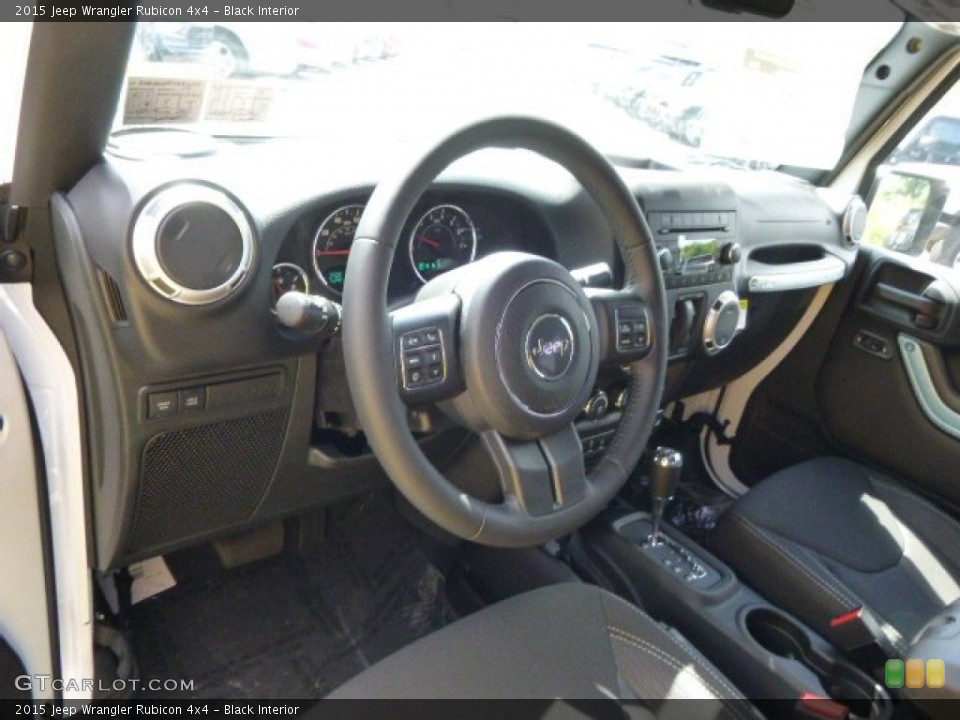 Black Interior Prime Interior for the 2015 Jeep Wrangler Rubicon 4x4 #96771600