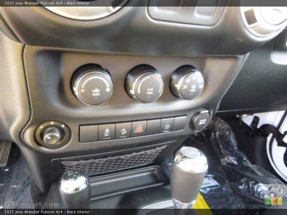Black Interior Controls for the 2015 Jeep Wrangler Rubicon 4x4 #96771687