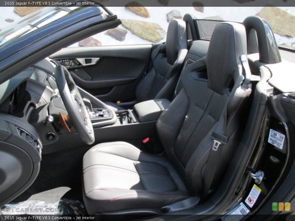 Jet Interior Front Seat for the 2015 Jaguar F-TYPE V8 S Convertible #96776580
