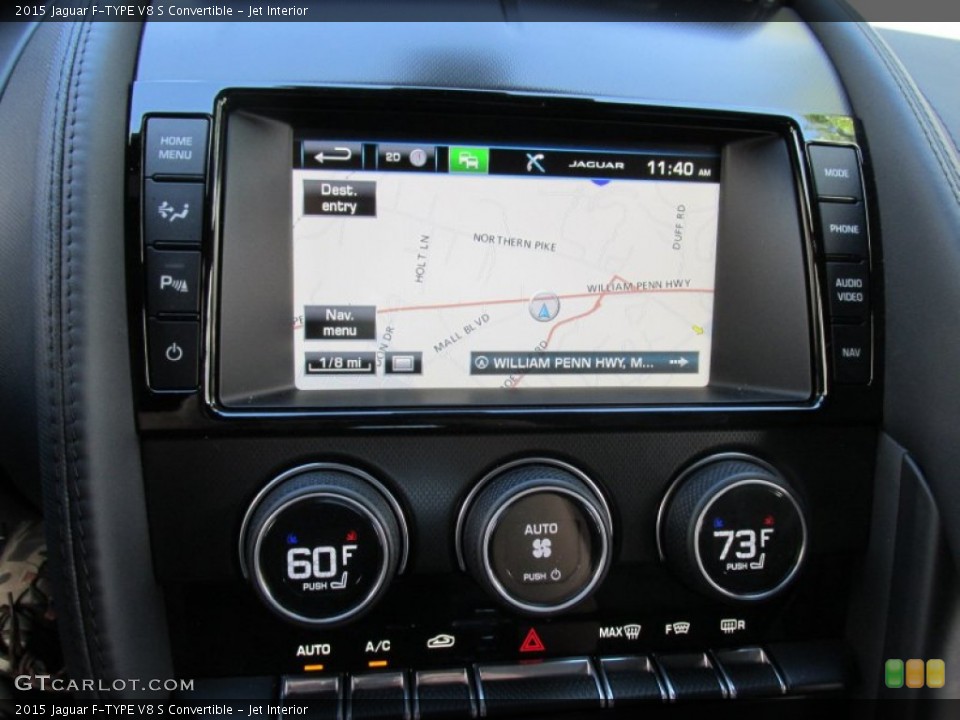 Jet Interior Navigation for the 2015 Jaguar F-TYPE V8 S Convertible #96776649
