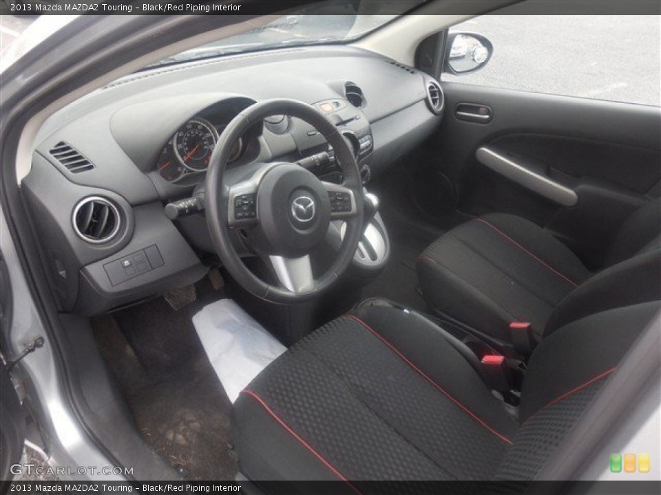 Black/Red Piping 2013 Mazda MAZDA2 Interiors