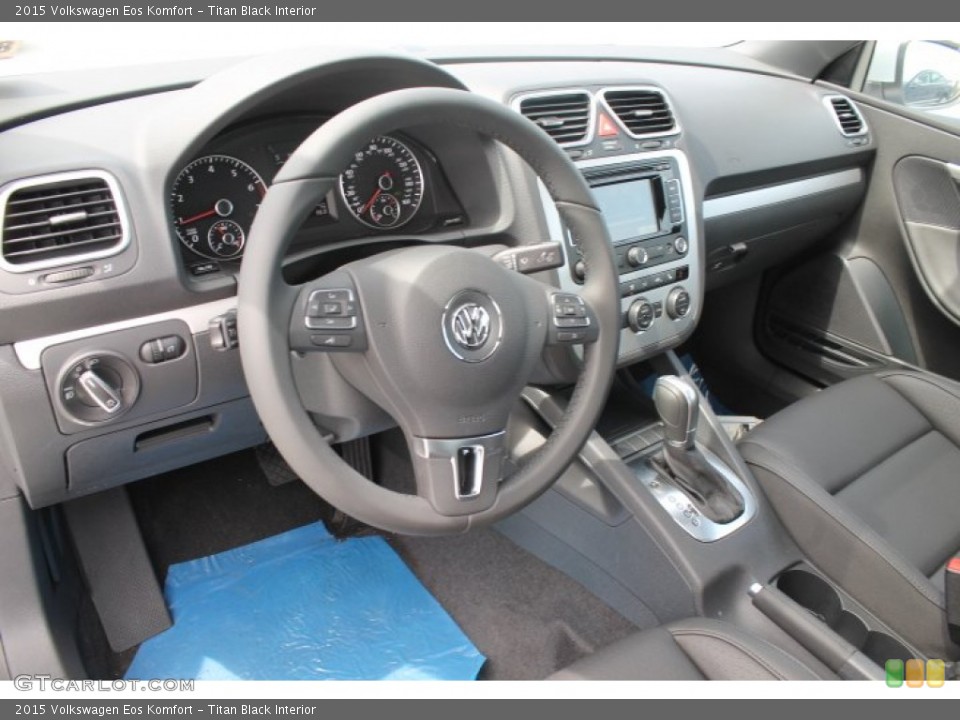 Titan Black Interior Dashboard for the 2015 Volkswagen Eos Komfort #96796879