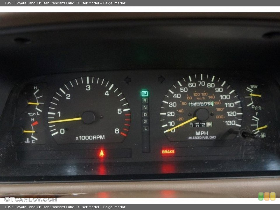 Beige Interior Gauges for the 1995 Toyota Land Cruiser  #96799408
