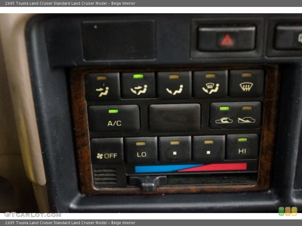 Beige Interior Controls for the 1995 Toyota Land Cruiser  #96799441