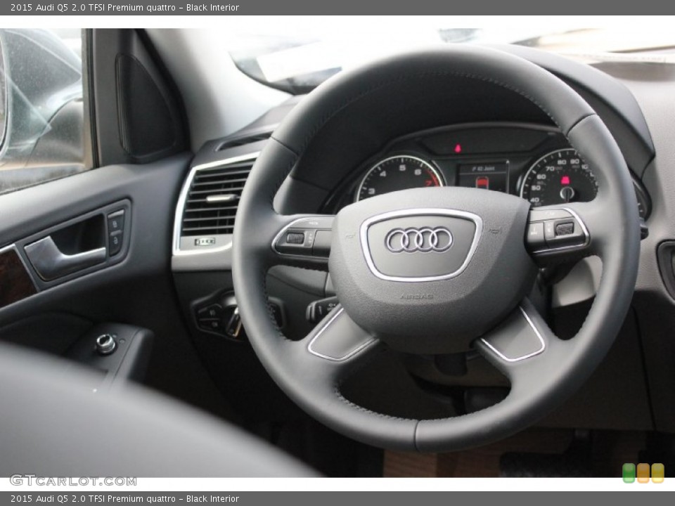 Black Interior Steering Wheel for the 2015 Audi Q5 2.0 TFSI Premium quattro #96802933