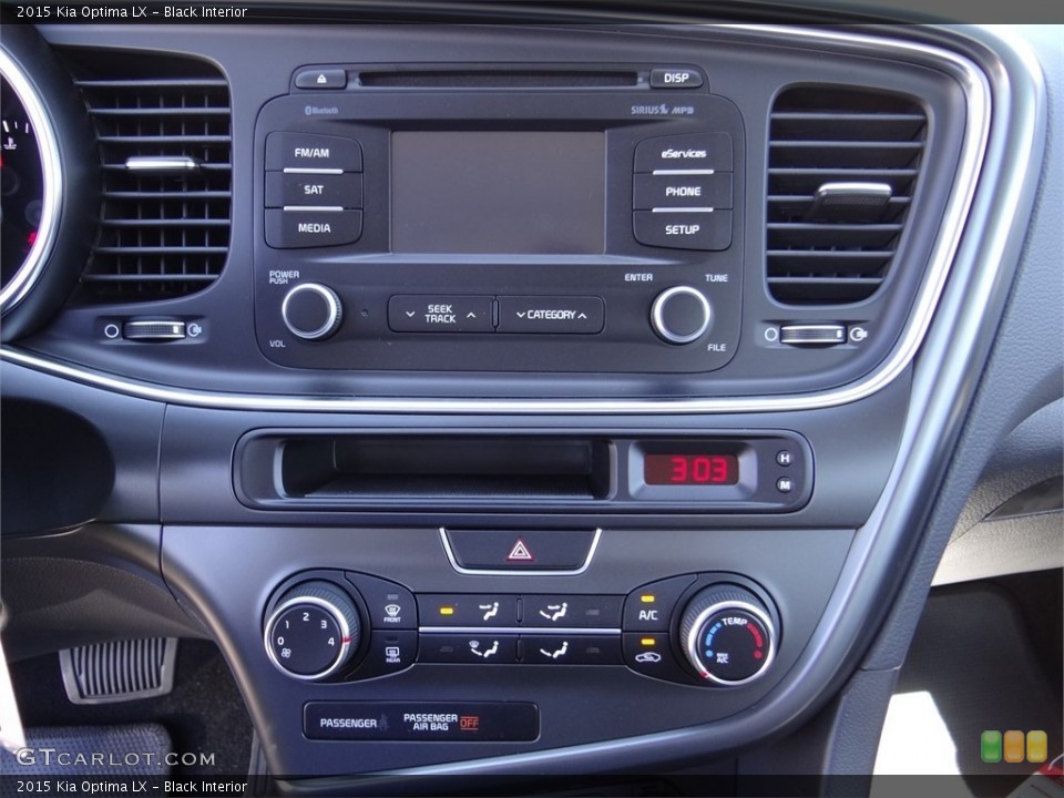 Black Interior Controls for the 2015 Kia Optima LX #96804430