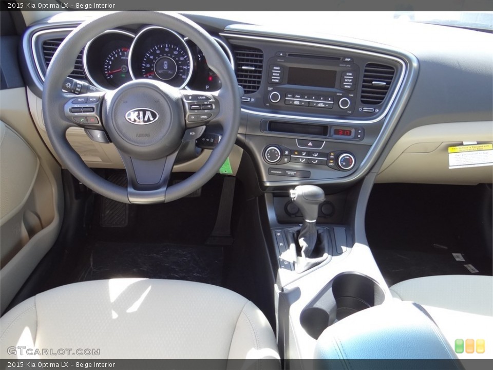 Beige Interior Dashboard for the 2015 Kia Optima LX #96804520