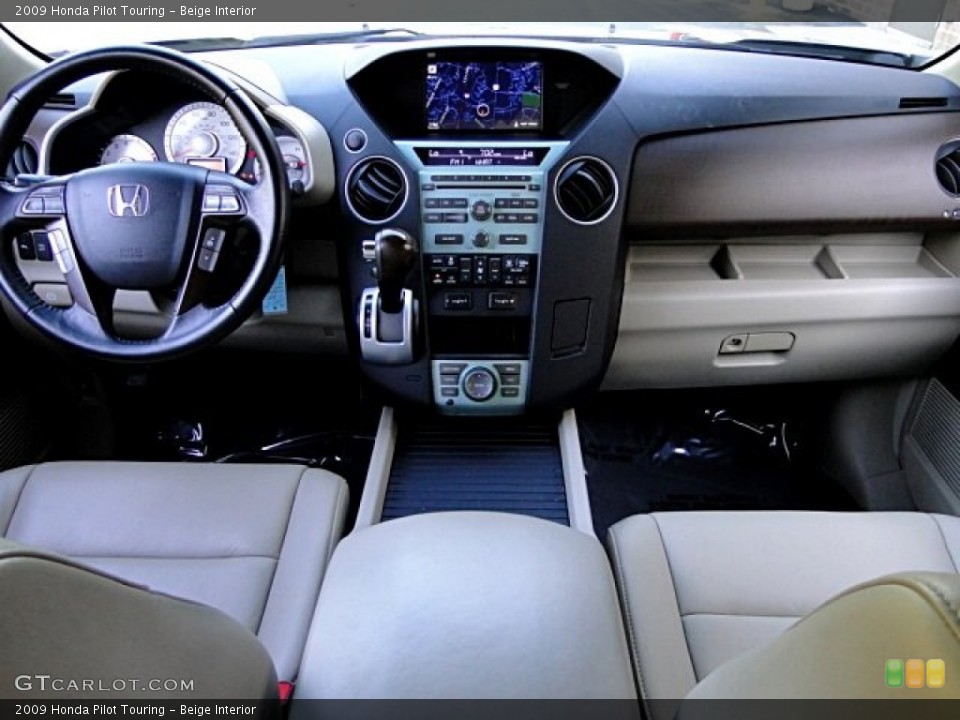 Beige Interior Dashboard for the 2009 Honda Pilot Touring #96806765