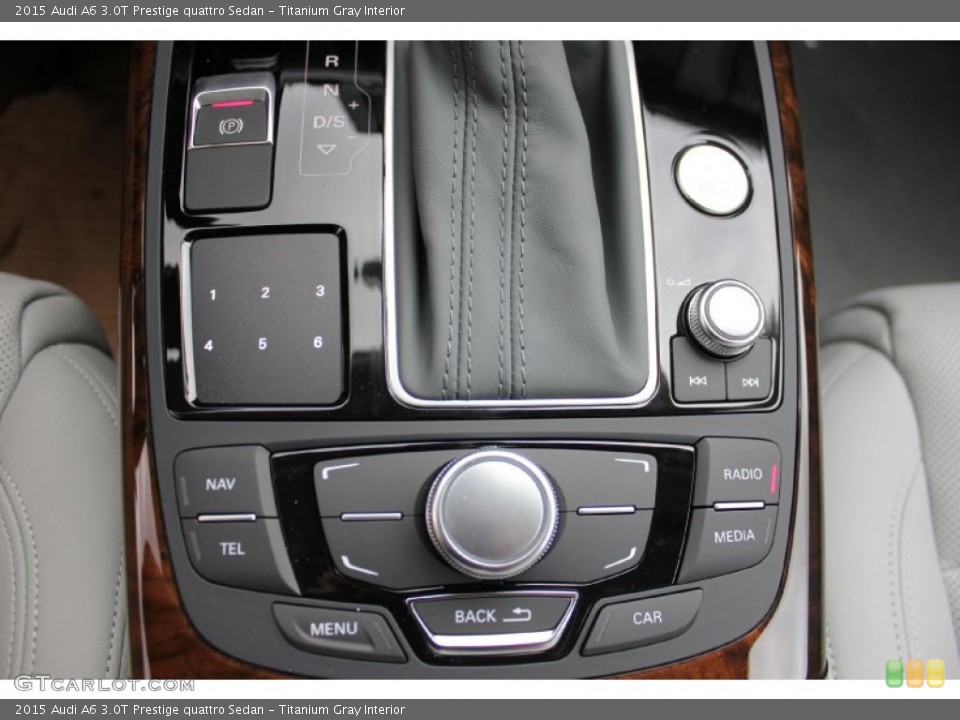 Titanium Gray Interior Controls for the 2015 Audi A6 3.0T Prestige quattro Sedan #96807560