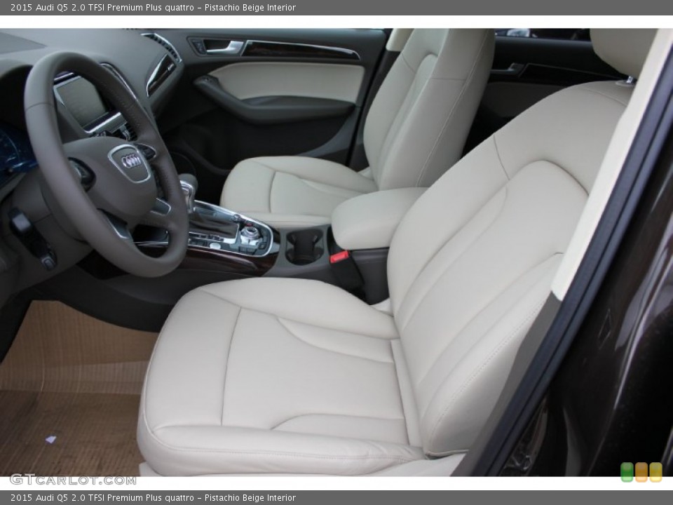 Pistachio Beige Interior Front Seat for the 2015 Audi Q5 2.0 TFSI Premium Plus quattro #96810269