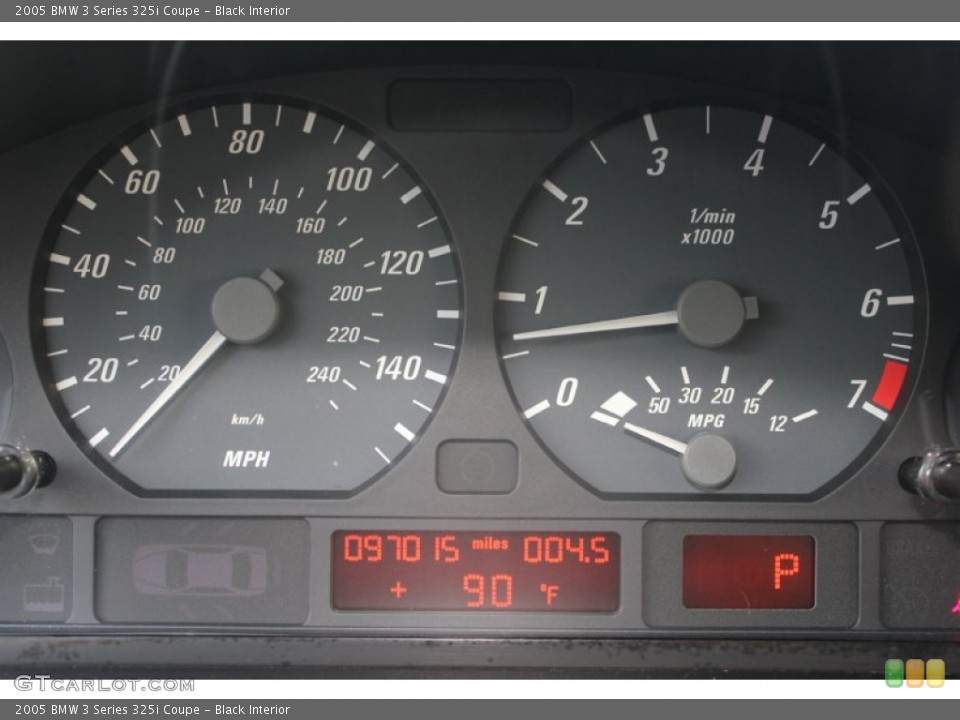 Black Interior Gauges for the 2005 BMW 3 Series 325i Coupe #96820430
