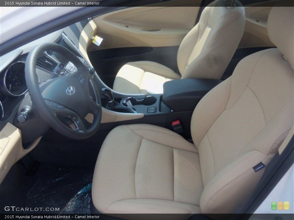 Camel Interior Front Seat for the 2015 Hyundai Sonata Hybrid Limited #96829304