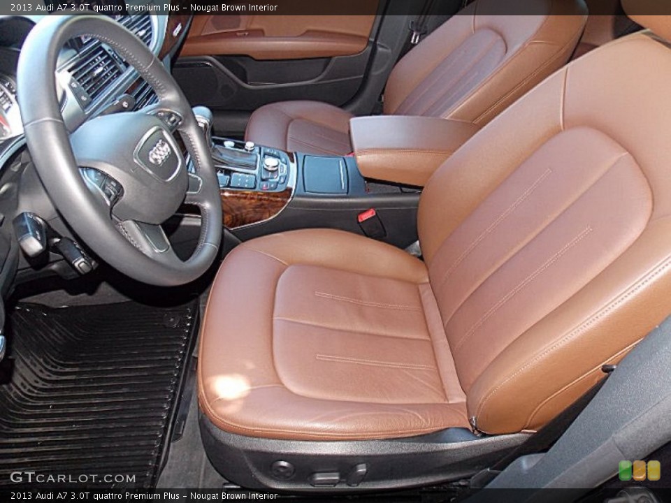 Nougat Brown Interior Front Seat for the 2013 Audi A7 3.0T quattro Premium Plus #96837866