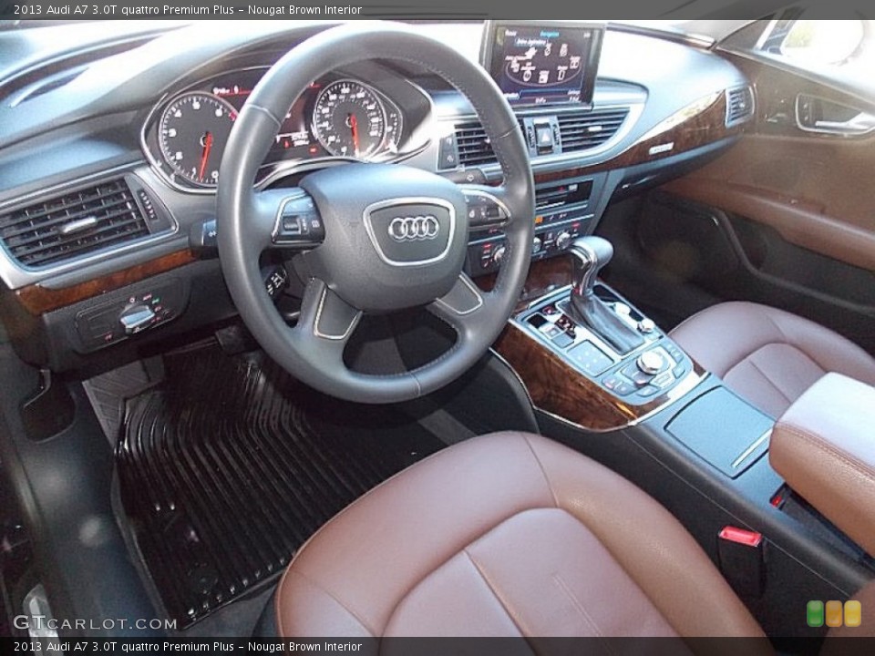 Nougat Brown Interior Photo for the 2013 Audi A7 3.0T quattro Premium Plus #96837899