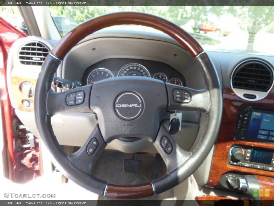 Light Gray Interior Steering Wheel for the 2008 GMC Envoy Denali 4x4 #96840173