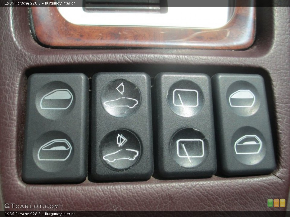 Burgundy Interior Controls for the 1986 Porsche 928 S #96845768