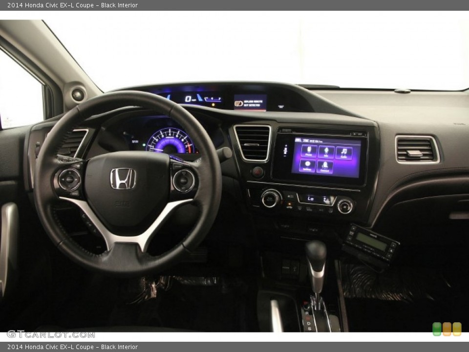 Black Interior Dashboard for the 2014 Honda Civic EX-L Coupe #96847817